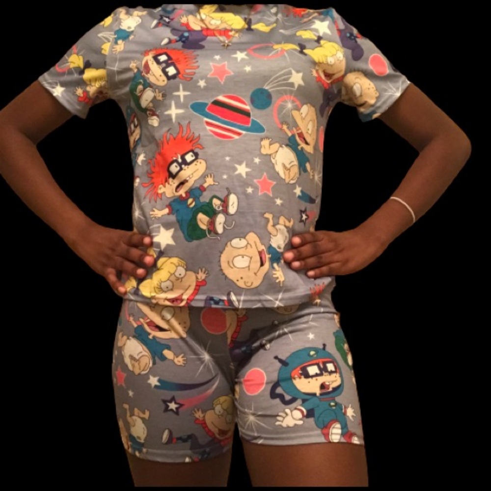 Handmade Rugrats Two Piece Set in Gray